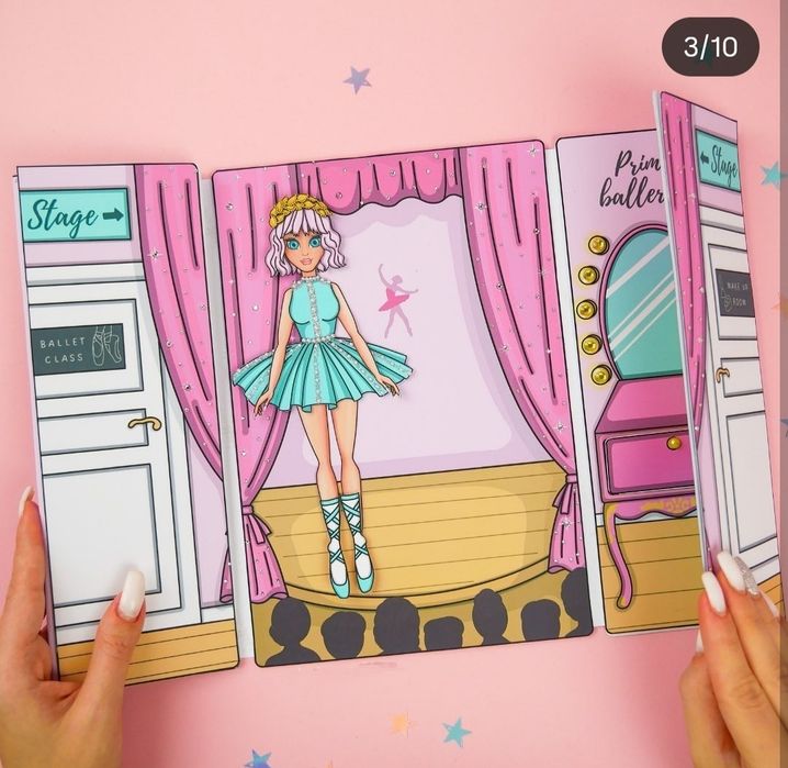 Игровые книги для девочек подарок кукла пакет игрушек