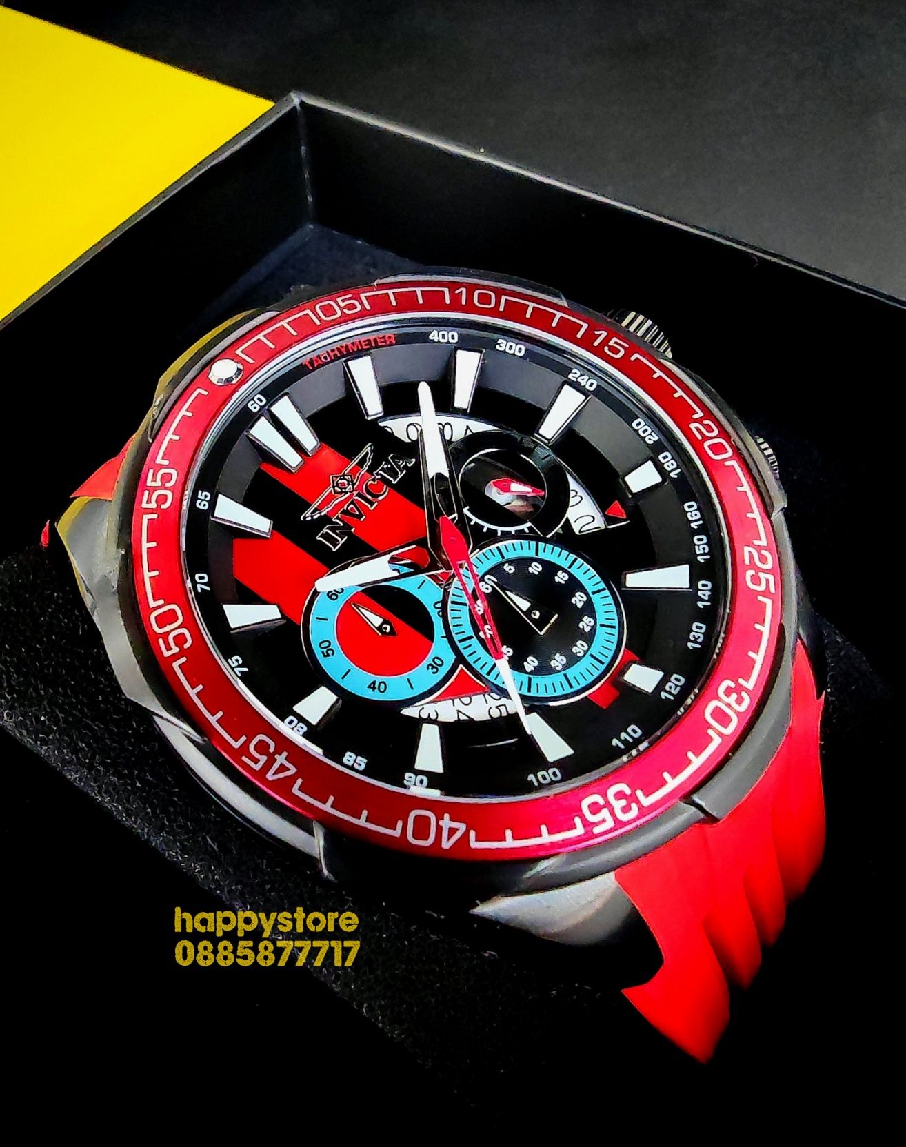 INVICTA Racing Red 50 mm, Инвикта нов ръчен часовник
