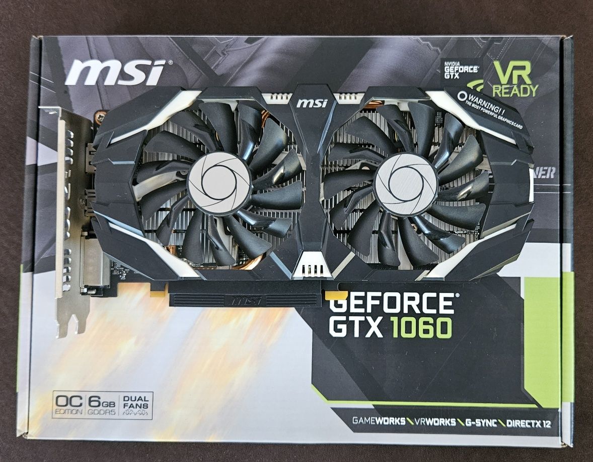 MSI GeForce GTX 1060 6gb OC