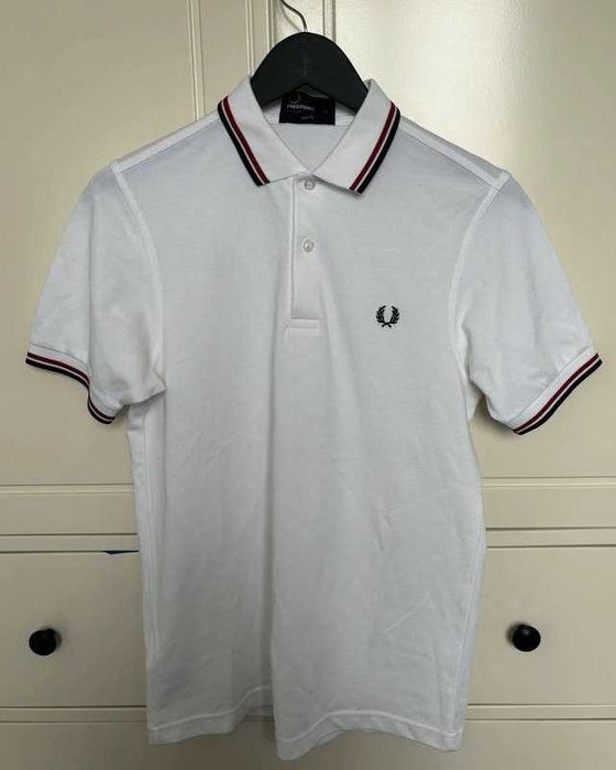 White Fred Perry Polo Shirt
