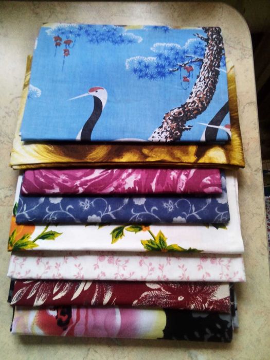 Набор тканей для шитья и творчества.