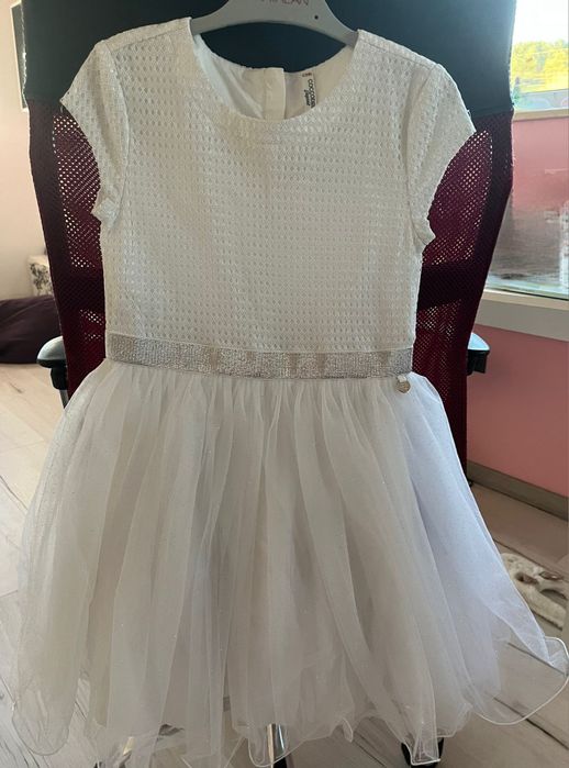 Rochita alba de prințesă marime 122