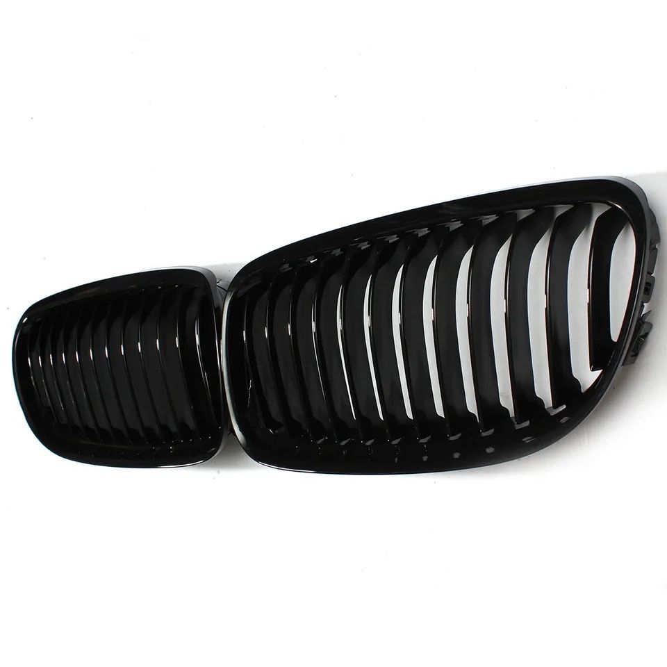 Set Grila nari simpal Dubla Black negru Lucios E90 E91 LCI facelift