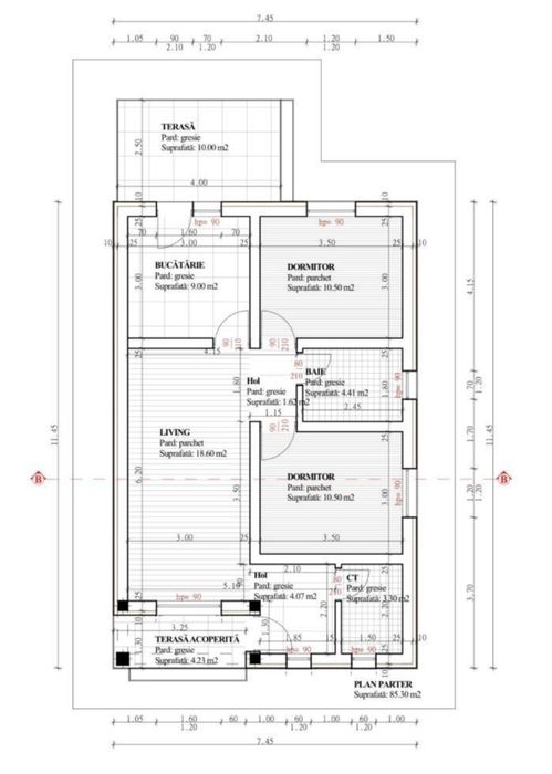 Casa 3 camere Parter in Lunca Cetatuii