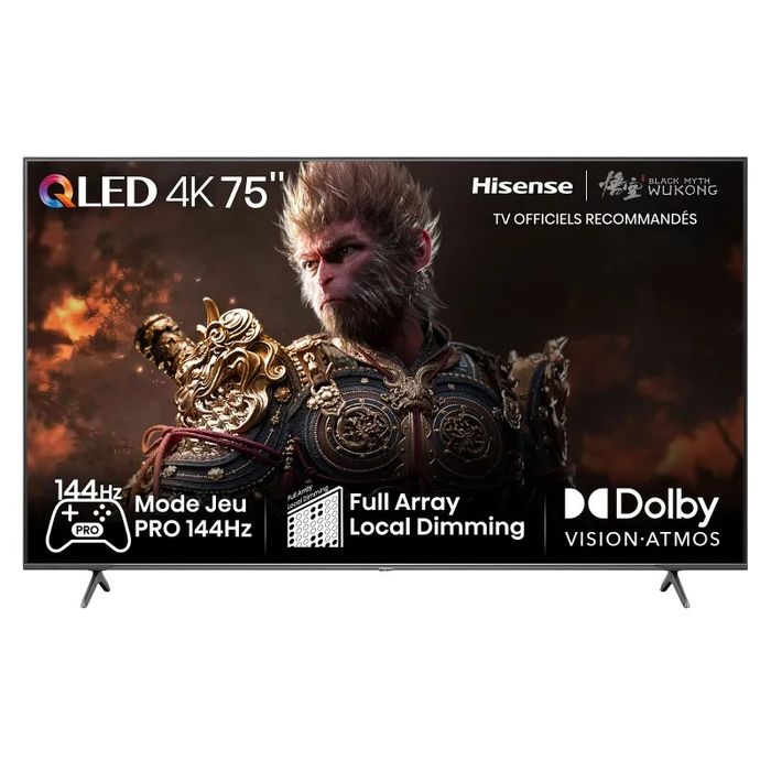 Hisense 75E7NQ — это 75-дюймовый 4K UHD QLED Smart TV