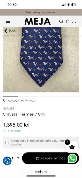 Cravate matase  naturala Lanvin , Hermes ,Givenchy , originale