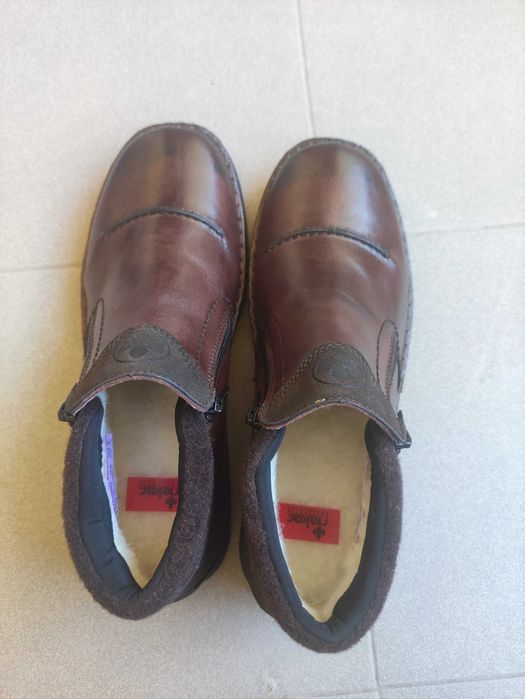 Ghete barbati Rieker piele naturala, impermeabil, imblanite, 44 NOI