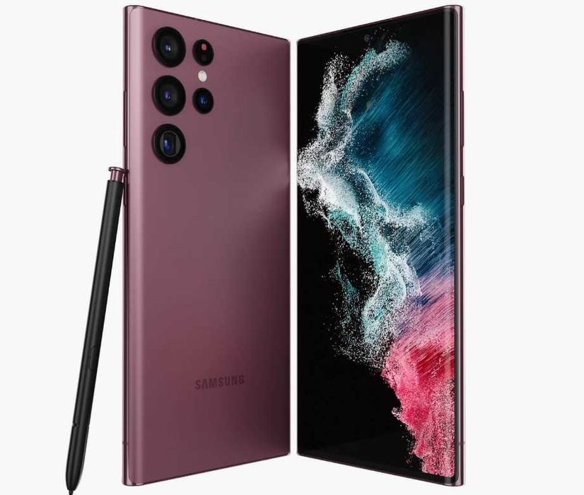 Samsung S22 Ultra impecabil ca nou Burgundy