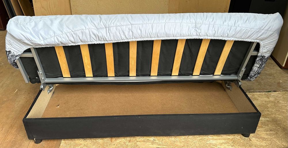 Canapea Extensibila cu Lada; Pat cu Saltea 180x115 cm