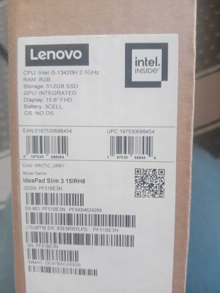 Lenovo i5 core  storage 512gb battery3cell  holatu yangi ishlatiilmagn