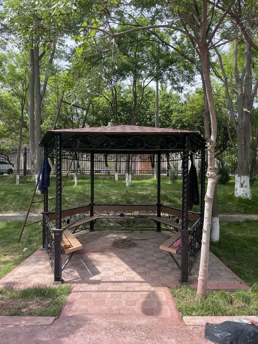 Besedka naves ogrojdeniya беседки навес