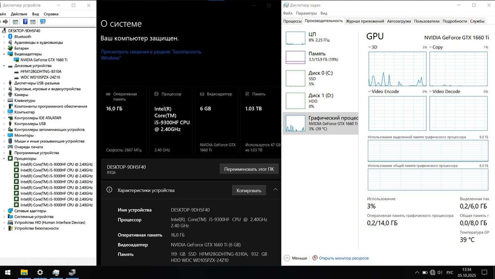Lenovo Legion Игровой Ноутбук Gtx1660Ti Core i5 230W FullHD