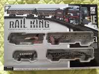 Trenulet electric pentru copii Rail King