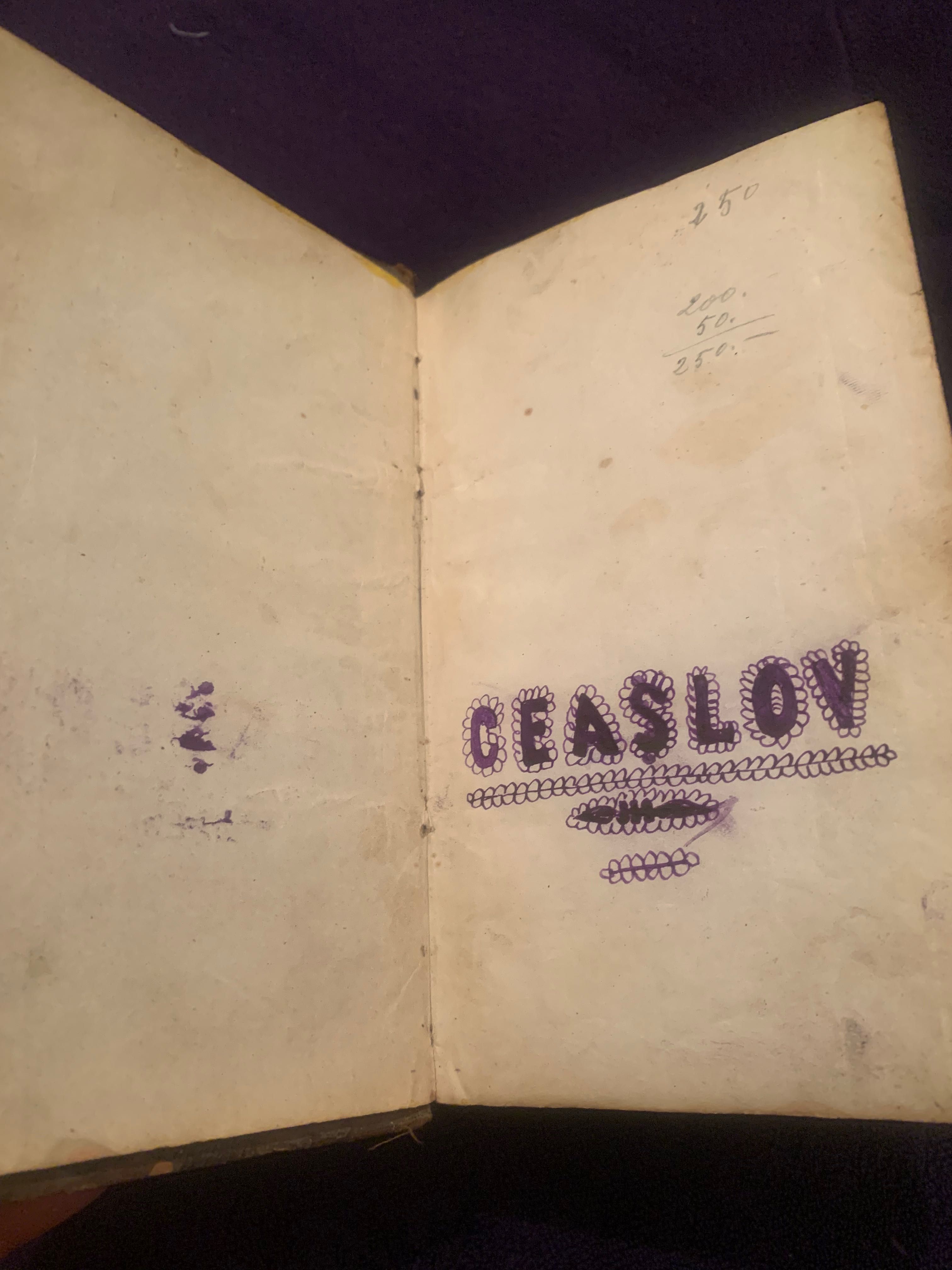 Ceaslov ( carte de rugăciuni in limba romană scrisă cu alfabet slavon)