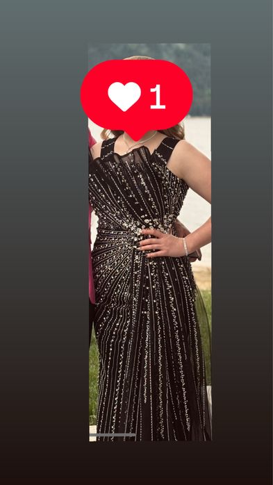 Официална бална рокля, с камъни сваровски!