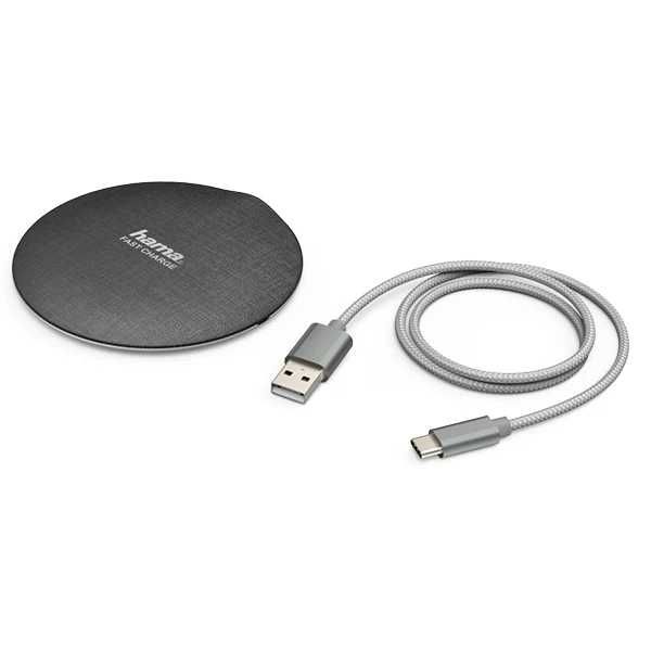 Incarcator Wireless HAMA FC-10 Metal QI Fast Charge 10W Sigilat Nou