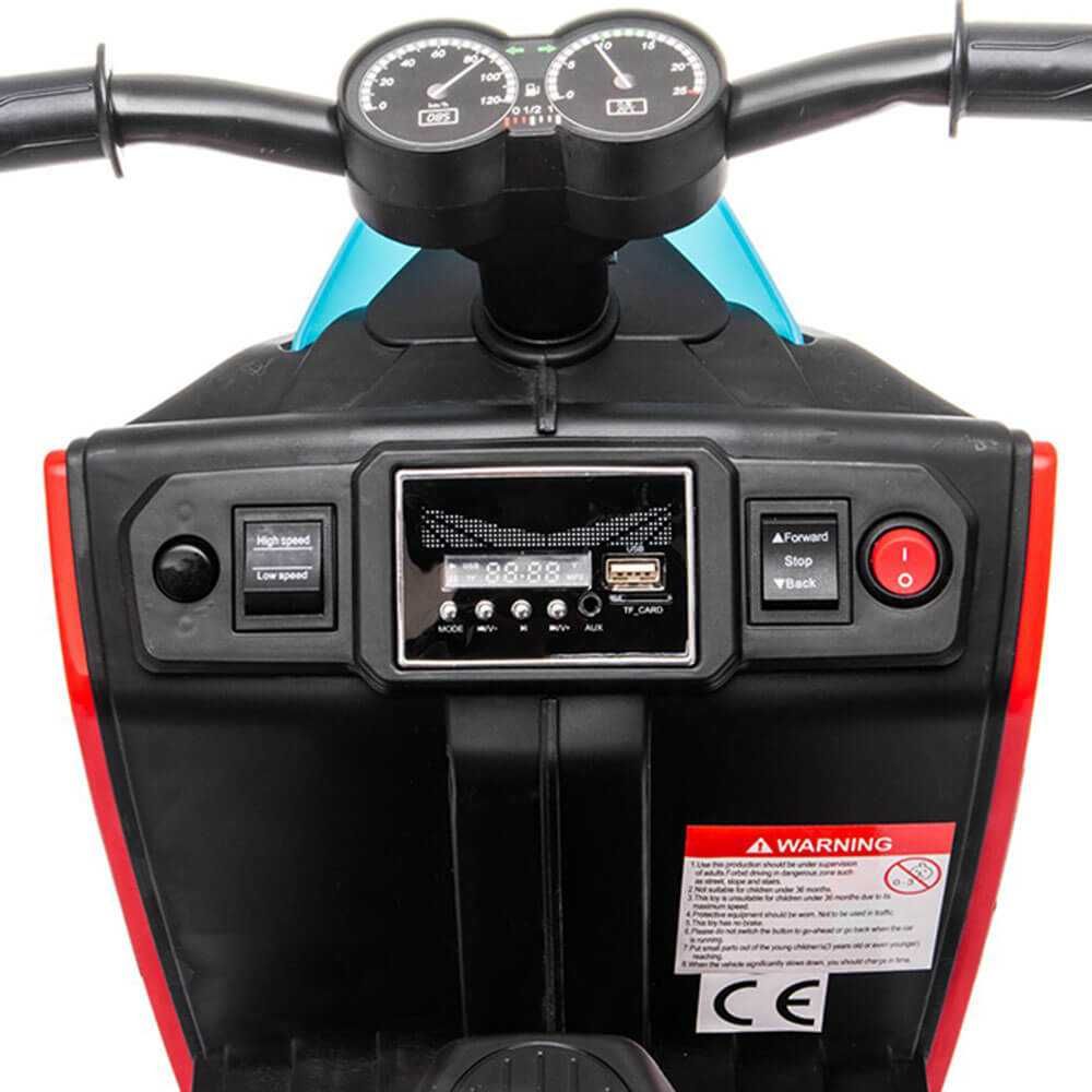 Motocicleta electrica pentru copii 2-4 ani cu 3 roti HL 700-3 #Rosu