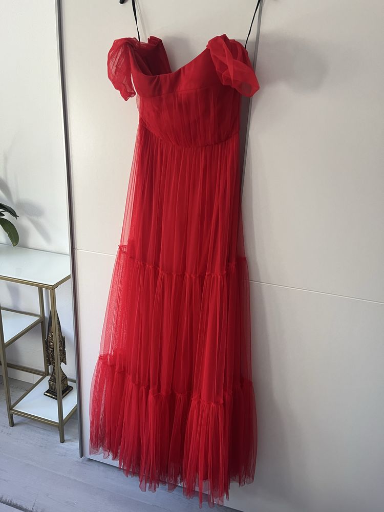 Rochie ocazie rosie marime S - Vera Wang !