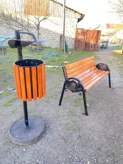 Mobilier stradal,băncuțe și coșuri,pentru parcurii,și gradina.pret mic