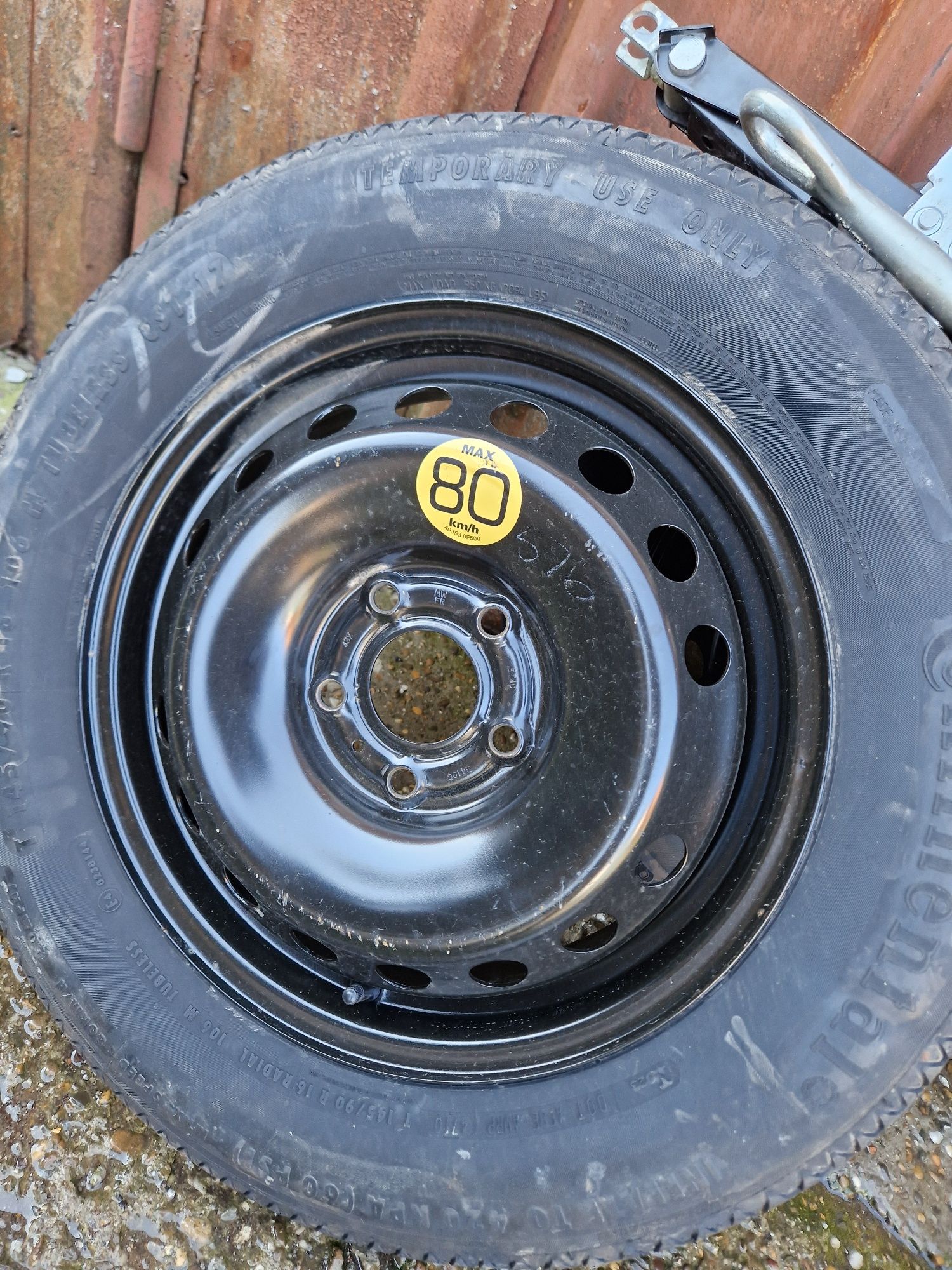 Rezervă slim 5x114,3 R16 R17 R18  Kia Nissan Duster etc..