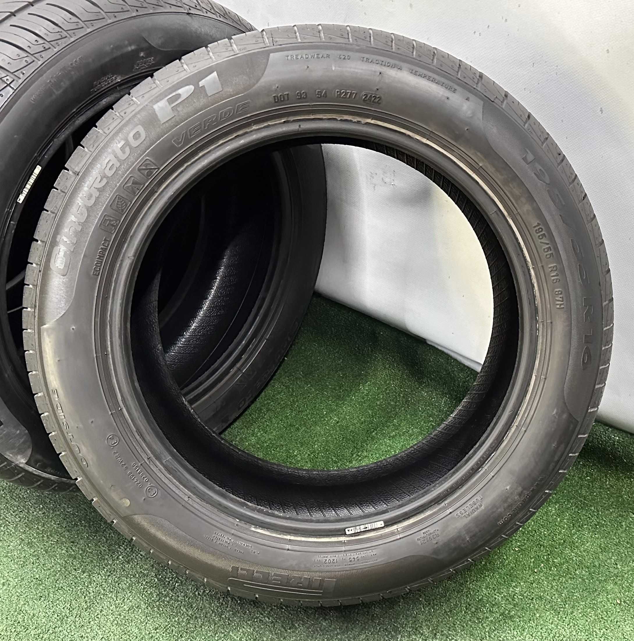 4бр 195/55r16 PIRELLI CINTURATO P7 летни