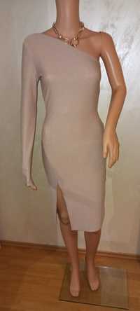 Rochie bej Missguided