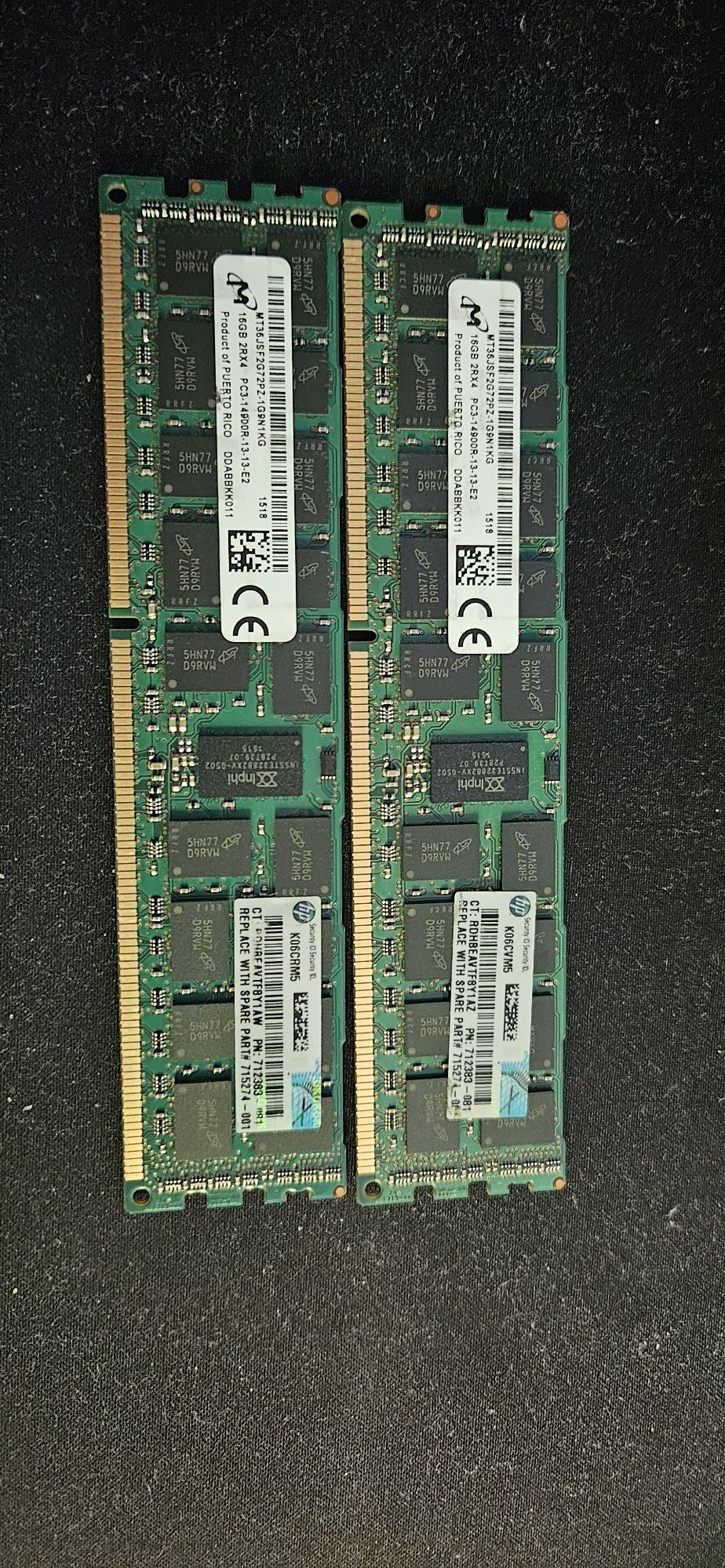 Оперативная память 16гб, 2шт DDR3
