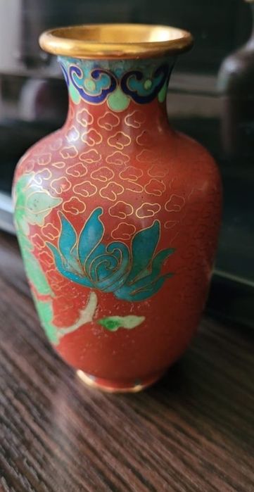 Vaza Cloisonne bronz, colectie