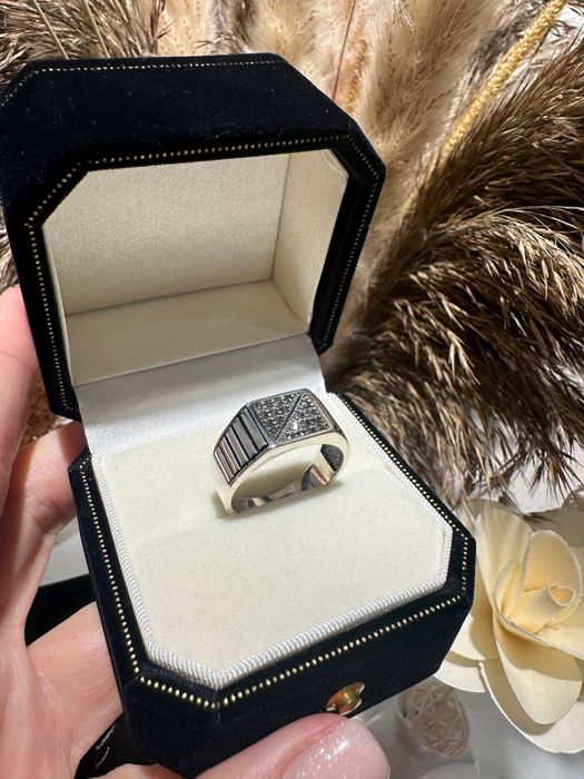 Мужской перстень серебро 925 Отличный вариант для подарка. Доставка.