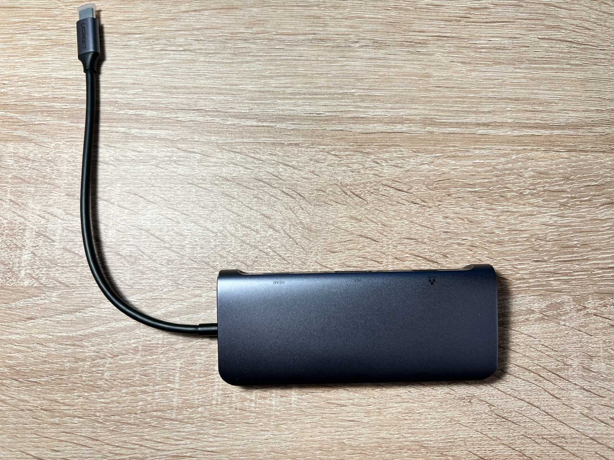 Ugreen 9-в-1 Алуминиев USB-C Hub хъб – 4K HDMI, 100W PD