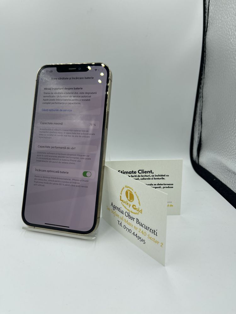 Iphone 12 pro max 128gb 78% baterie #43728