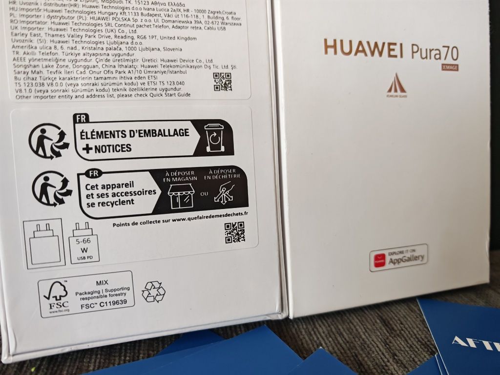 ^^^ЗАПЕЧАТАН 256GB Huawei Pura 70 Гаранция 2г. White / бял