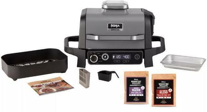 Grătar electric NINJA de exterior cu funcție afumare Woodfire