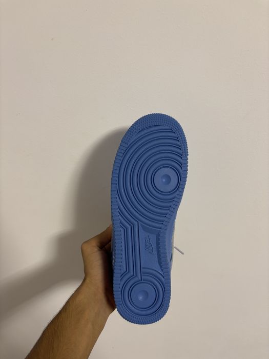 Nike Air Force 1- Albastru/Swoosh arginitu-Marimea 40.5