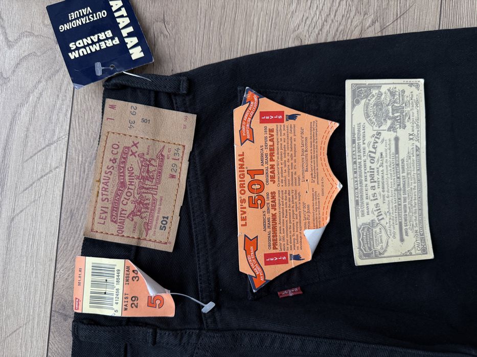 Blugi LEVIS 501 Negru Barbati | Marime 29 x 34 (Talie 73 cm)