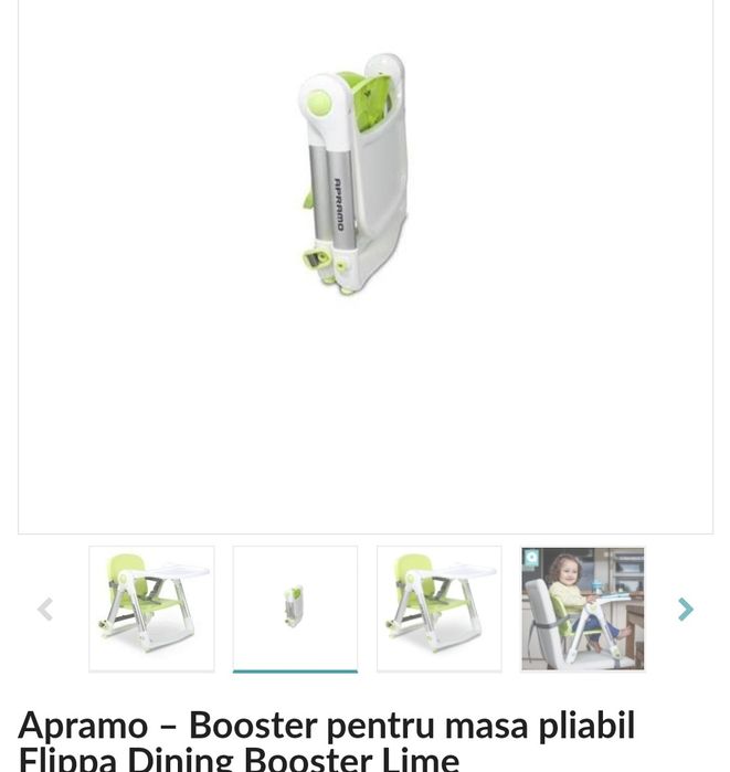 Scaun de masa/inaltator pliabil(6luni-3ani)/ideal concediu urgent