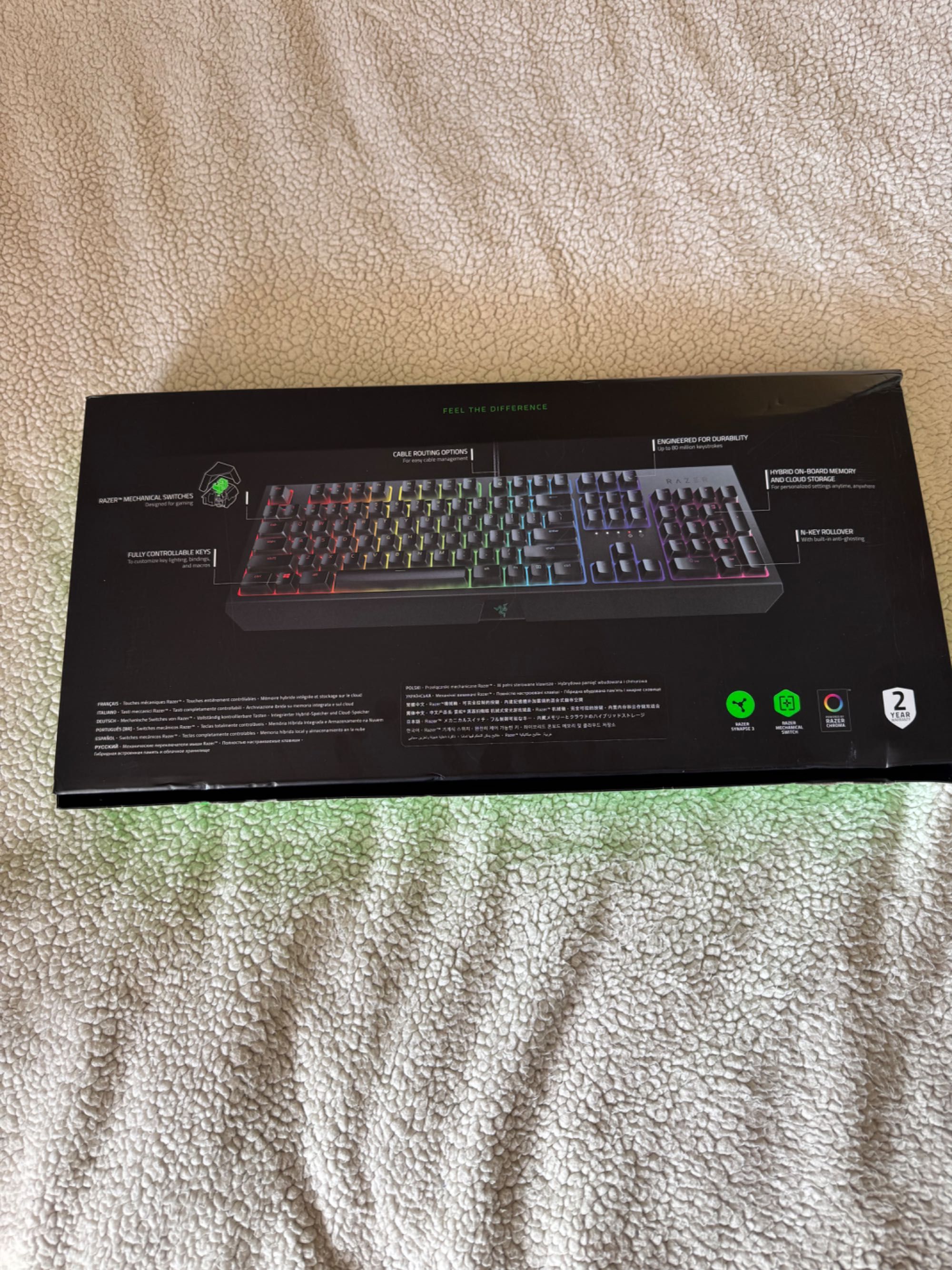 Razer Black Widow Mechanical Keyboard + Kraken X + Deathadder Elite