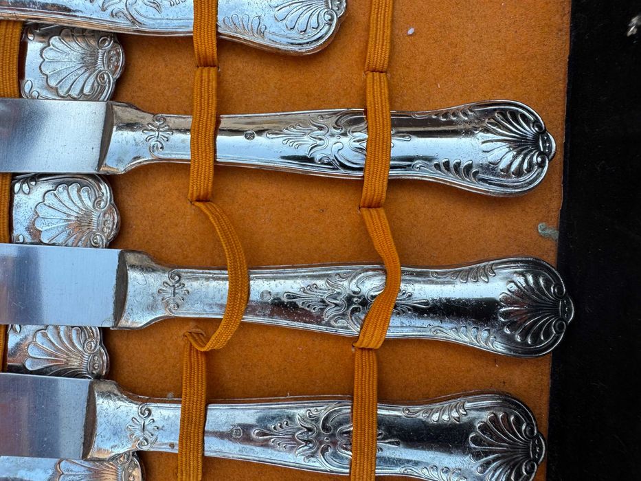 Винтидж немски комплект посребрени прибори – 51 части