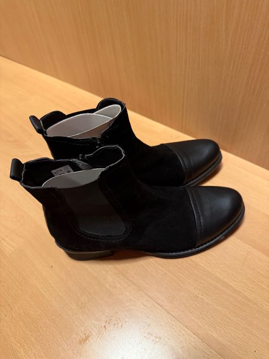 Ghete dama piele naturală-negru