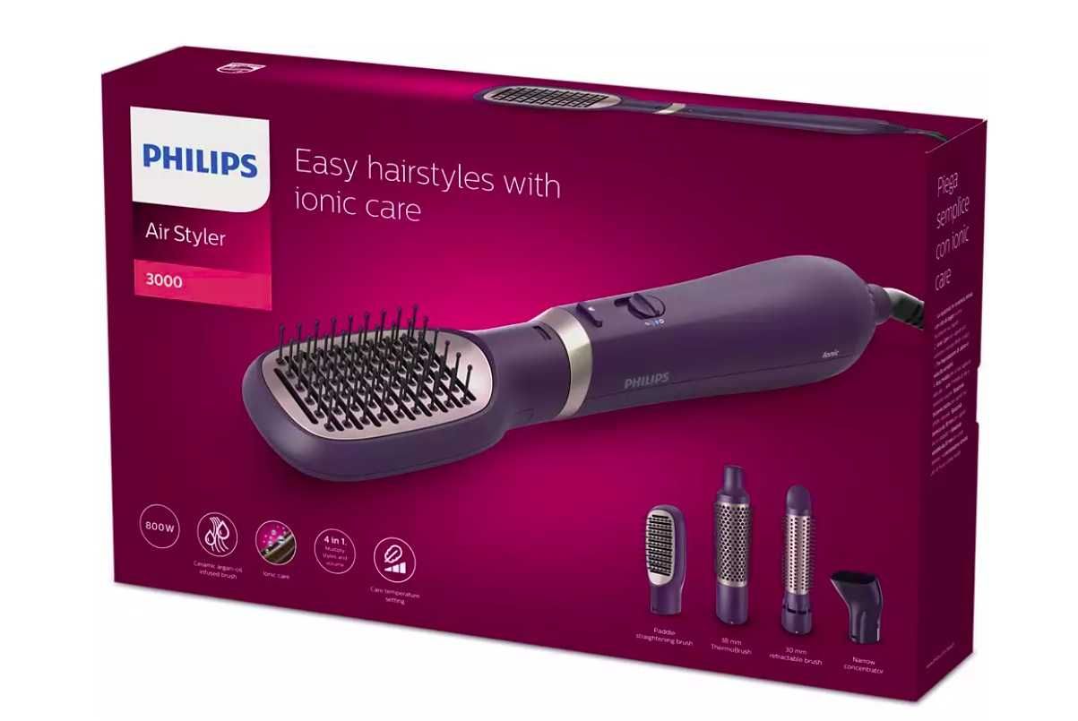 Четка с горещ въздух Philips Series 3000 BHA313/00, 800 W