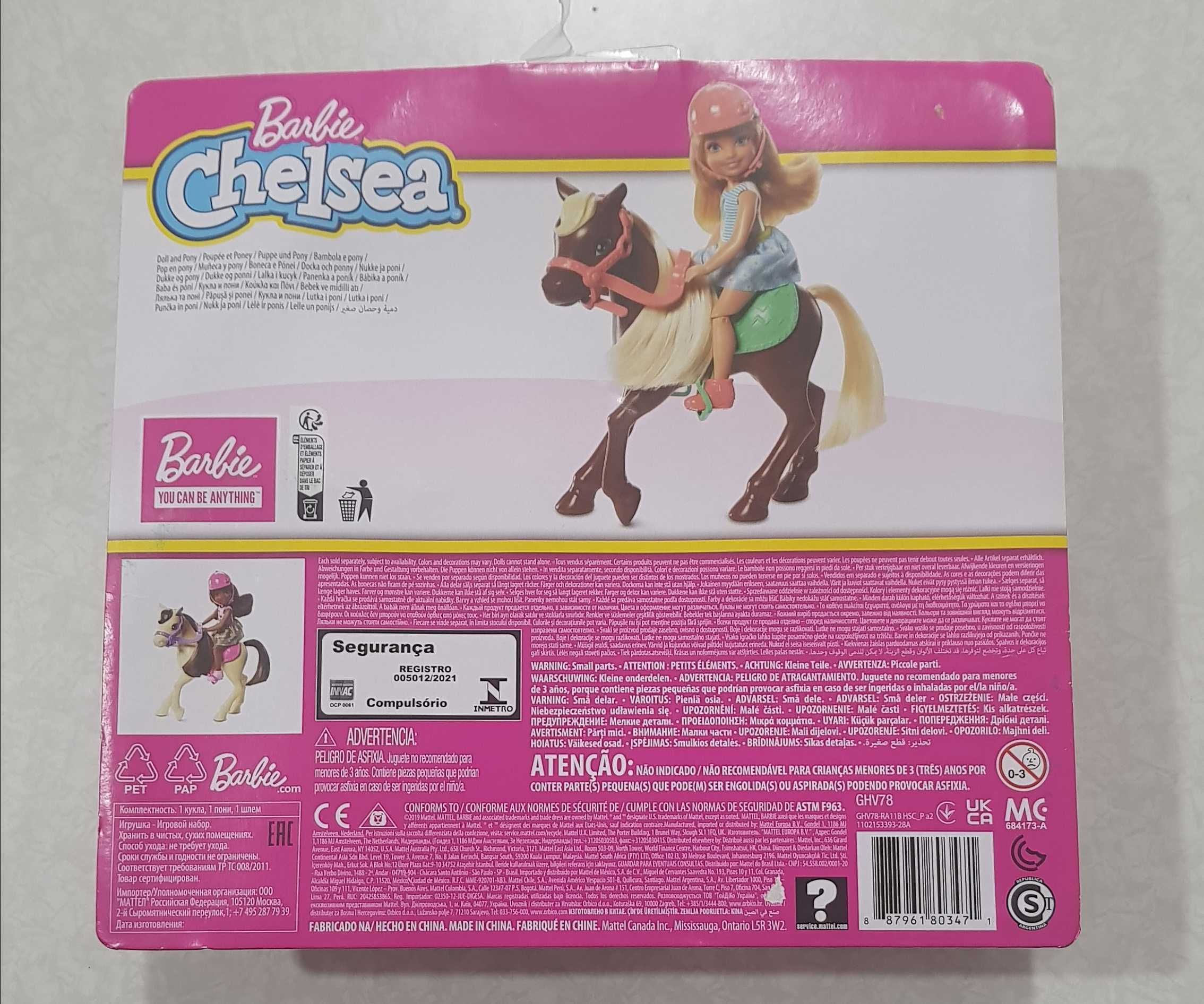 Papusa Barbie Chelsea si poneiul