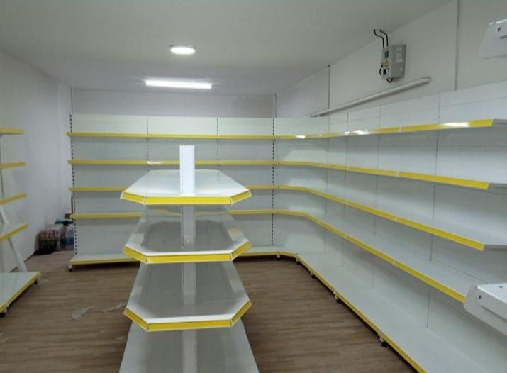 Стеллаж металлические полки для магазина овощные конфетницы хлебный