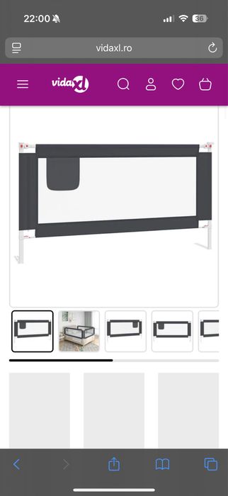 Balustrada/ protectie pat copii