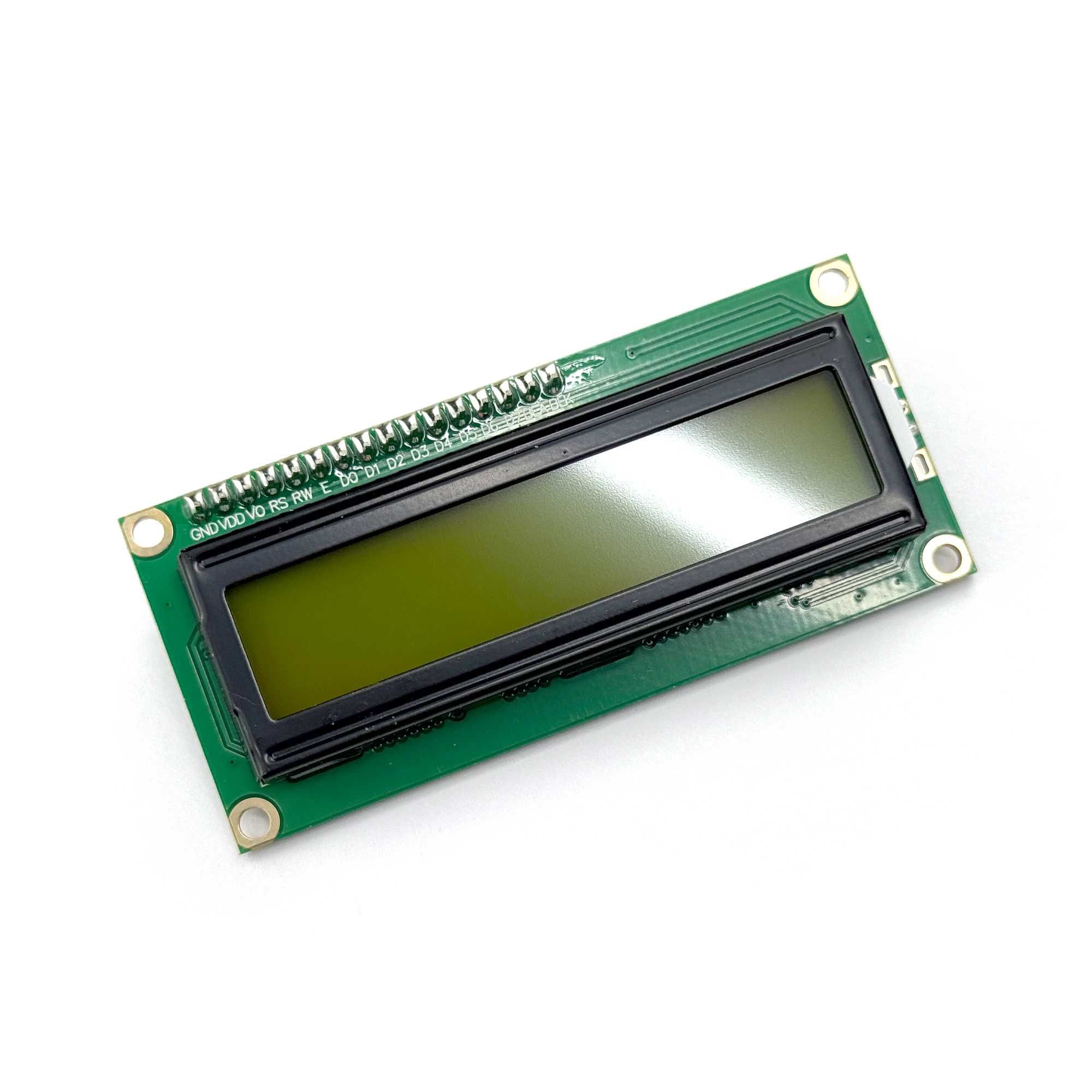 Дисплей 1602 c I2C адаптером (16×2 символов, зеленый)