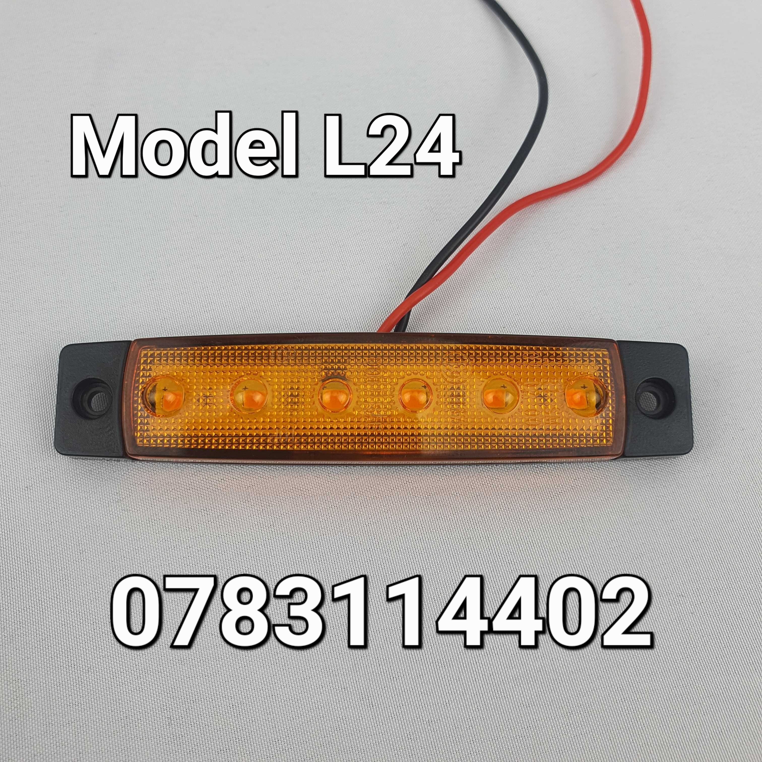 10 Lampi LED-24V-Lampa-Gabarit-Platforma-Remorca-Trailer-Rulota-L24