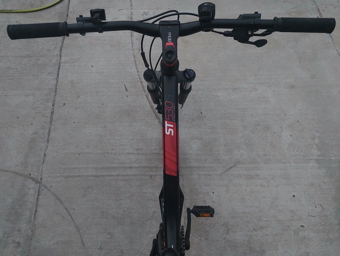 Bicicletă MTB ST 530 S 27,5" Negru-Roșu M