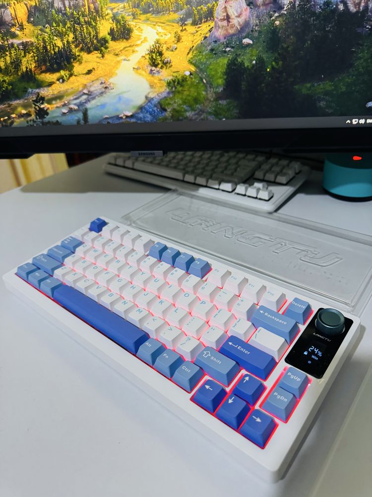 Langtu lt75 игровая механическая клавиатура на подобии aula f75
