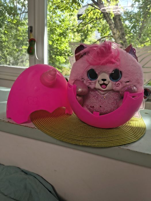 Jucarie de plus, Rainbocorns, Unicornul curcubeu surpriza cu aripi