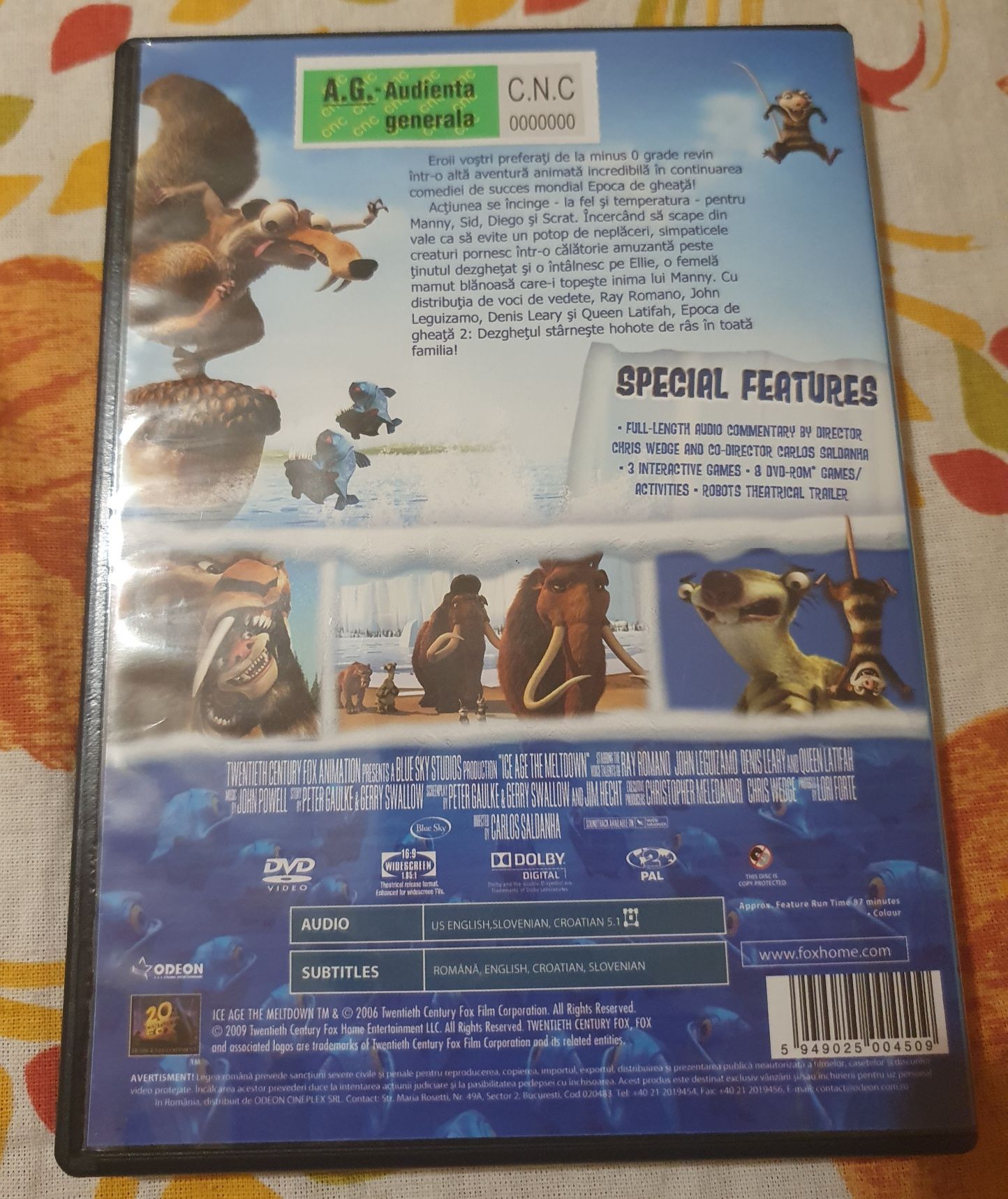 Dvd animatie Ice Age 2