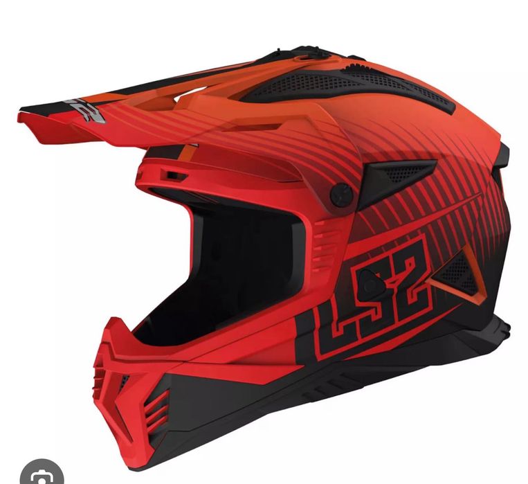 Casca moto LS2 FAST Duck portocaliu fluo